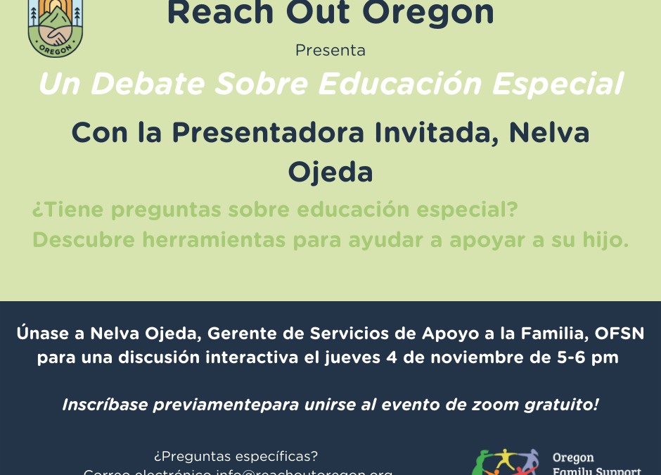 November 4 Spanish Discussion on Special Education