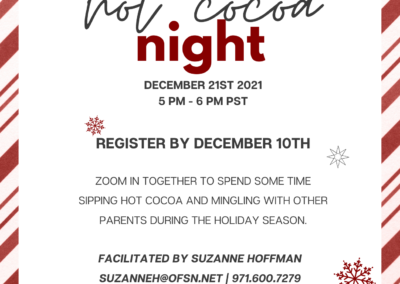 Grab your mug and join us for Hot Cocoa Night!