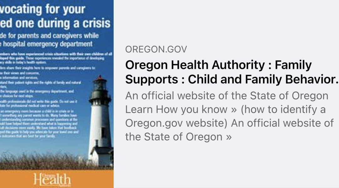 Mental Health Access For Youth in Oregon: A Weekly Meeting