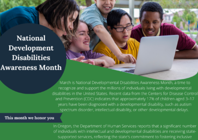 March is Developmental Disabilities Month