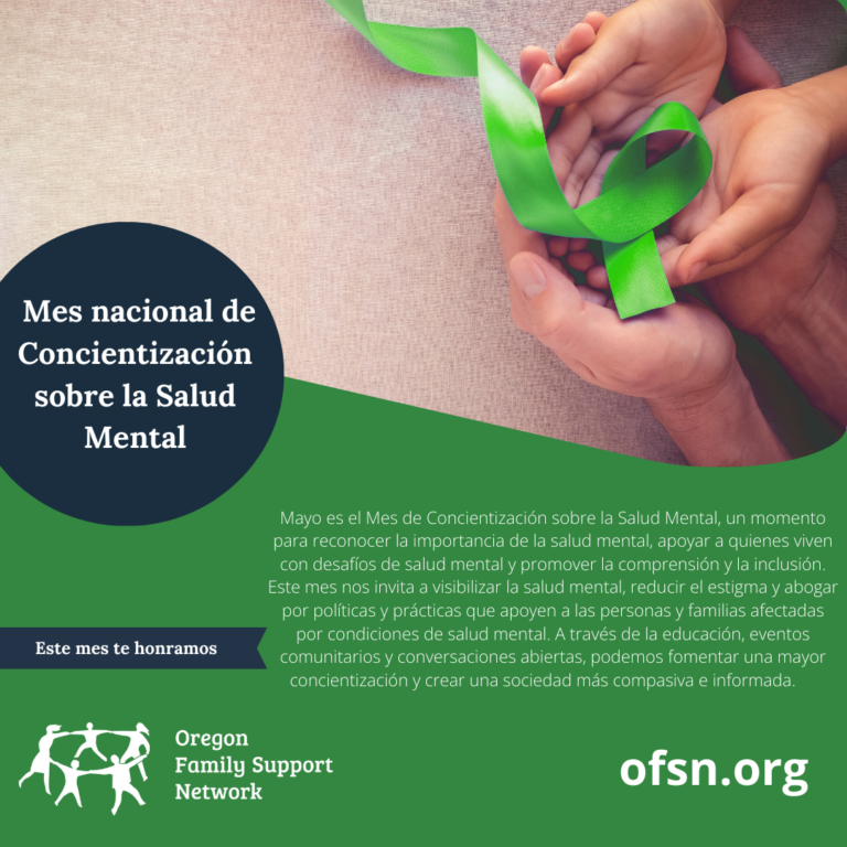 Mayo es el Mes de Concientización sobre la Salud Mental